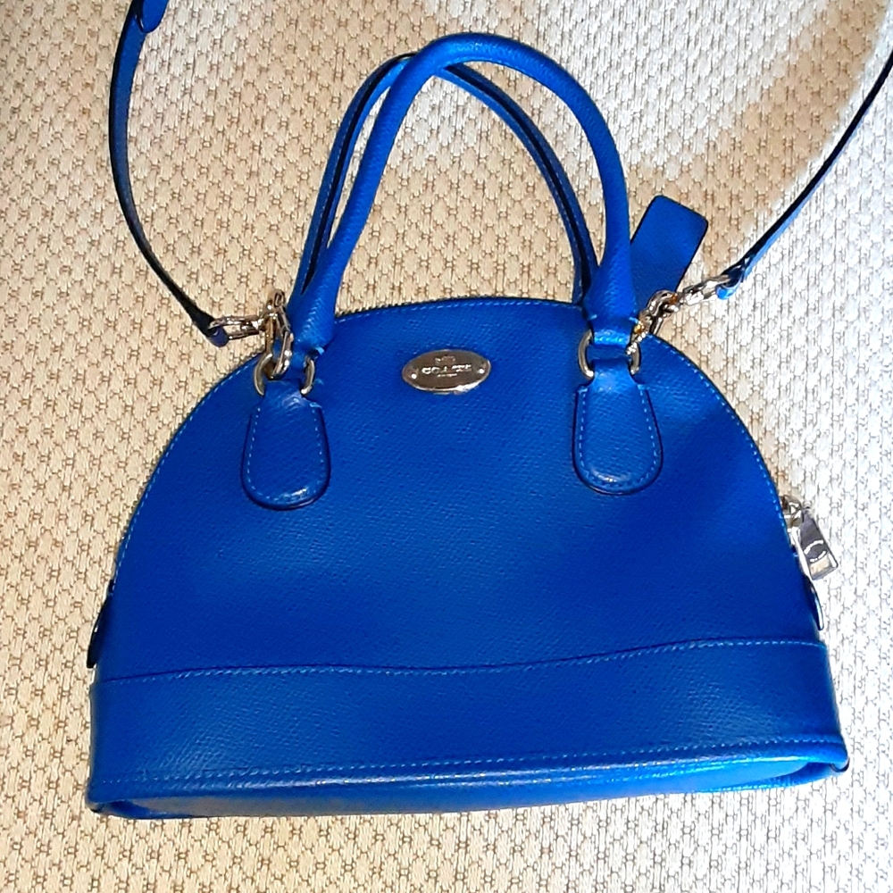Beautiful Coach Cobalt Bag
